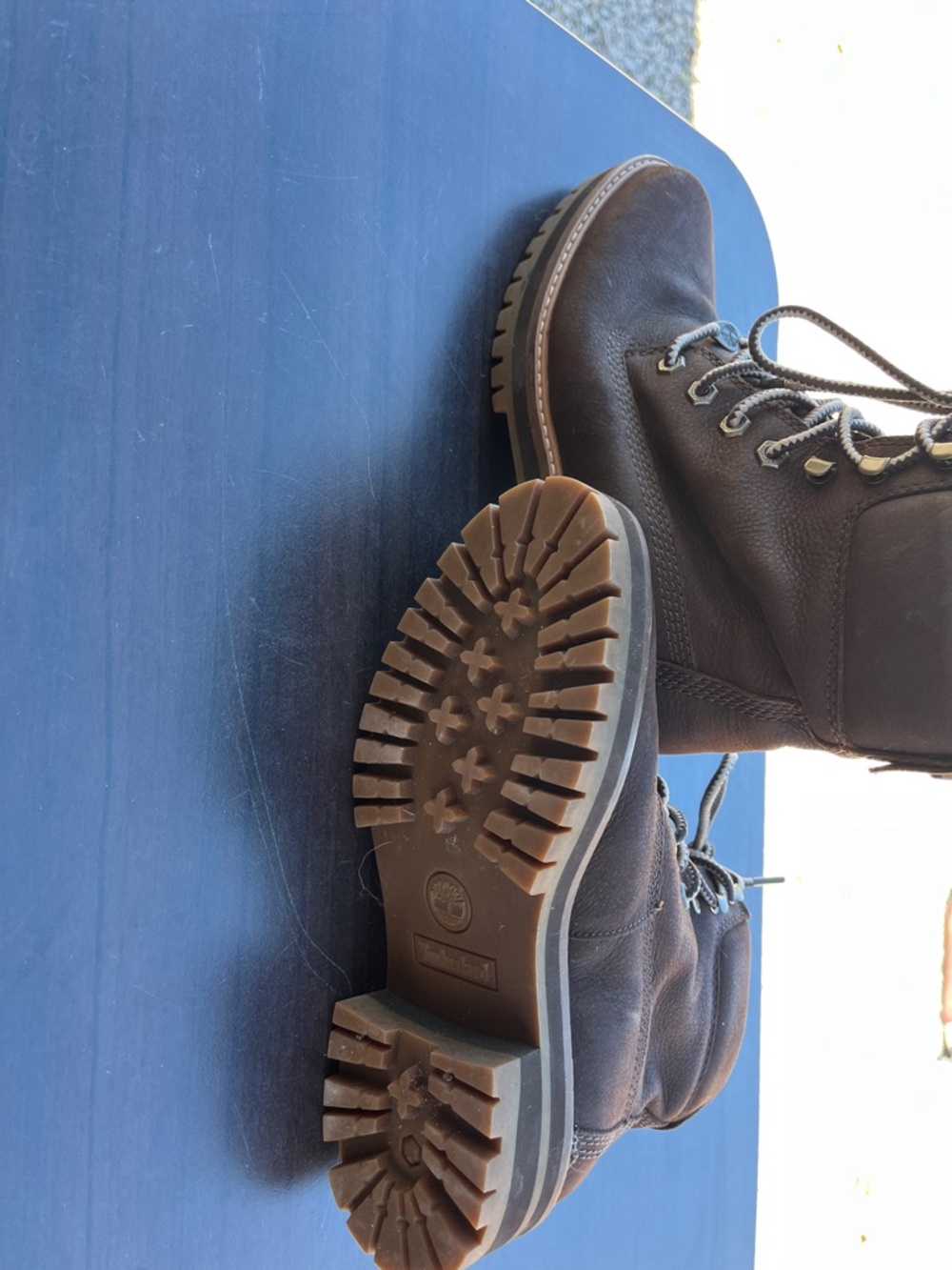 Timberland Brown Lace-Up Leather Women's Boots - Picture 2 of 2